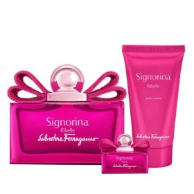 SALVATORE FERRAGAMO SIGNORINA RIBELLE 3 PCS SET FOR WOMEN