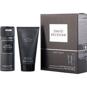 DAVID BECKHAM INSTINCT by David Beckham DEODORANT SPRAY 3.6 OZ & SHOWER GEL 5 OZ