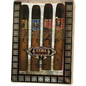 CUBA VARIETY by Cuba 4 PIECE MINI VARIETY WITH CUBA GOLD, RED, BLUE, & ORANGE & ALL ARE .17 OZ